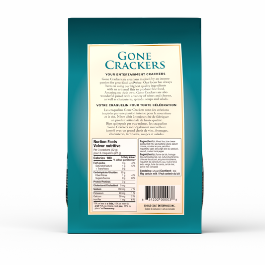 Blue Cheese & Cracked Pepper Crackers