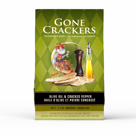 Olive Oil & Cracked Pepper Cracker